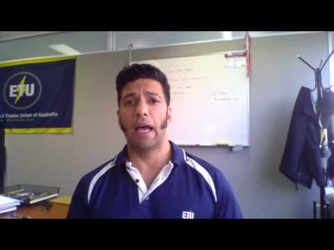 Lance McCallum discussing the ABCC and SA Power Networks EA progress